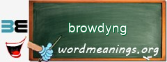 WordMeaning blackboard for browdyng